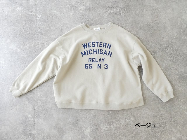 BLUE LAKE MARKET(ブルーレイクマーケット) AZUMA裏毛 ヘムラウンドプリントプルオーバーの商品画像42