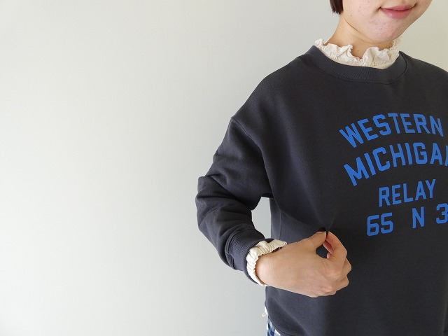 BLUE LAKE MARKET(ブルーレイクマーケット) AZUMA裏毛 ヘムラウンドプリントプルオーバーの商品画像6