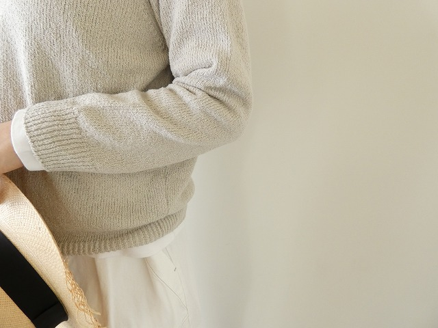 evam eva(エヴァムエヴァ) roving cotton pulloverの商品画像7