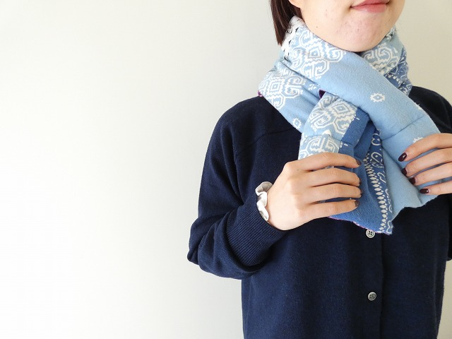 KAPITAL(キャピタル) ネルバンダナプリントリバーシブルKESAマフラーの商品画像2