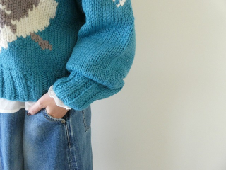 KAPITAL(キャピタル) ハンドニット PECKISH TROUT ZIPボレロの商品画像16