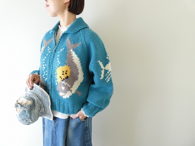 KAPITAL(キャピタル) ハンドニット PECKISH TROUT ZIPボレロの商品画像2