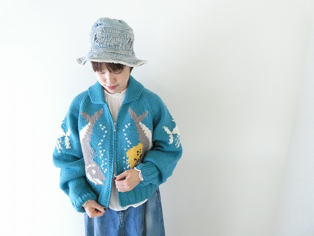 KAPITAL(キャピタル) ハンドニット PECKISH TROUT ZIPボレロの商品画像5