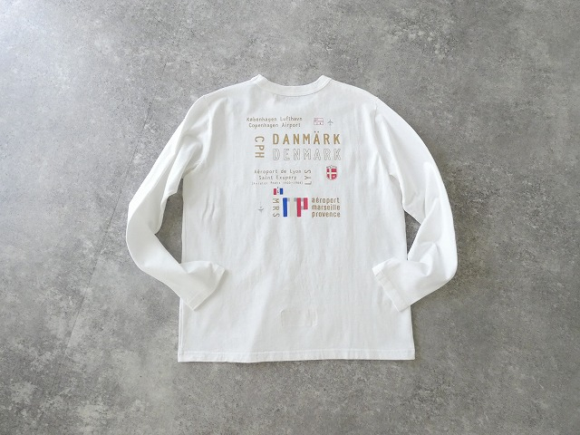 快晴堂(かいせいどう) 【別注カラー】Around the World長袖UNI-Tシャツ/BASIC FIT B柄 エアーポート3レターの商品画像29