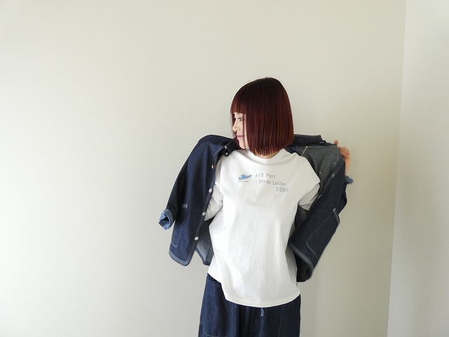 快晴堂(かいせいどう) 【別注カラー】Around the World長袖UNI-Tシャツ/BASIC FIT B柄 エアーポート3レターの商品画像5