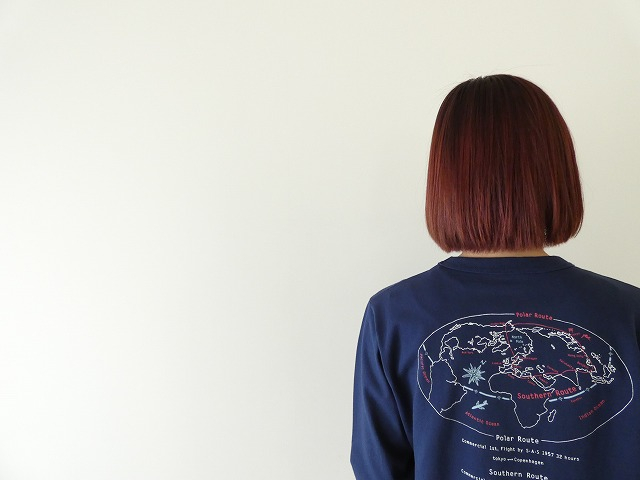 快晴堂(かいせいどう) Around the World長袖UNI-Tシャツ/BASIC FIT C柄 ポーラールート/サザンルートの商品画像5
