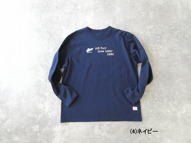 快晴堂(かいせいどう) 【別注カラー】Around the World長袖UNI-Tシャツ/COMFORT FIT B柄 エアーポート3レターの商品画像28