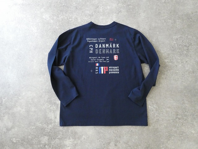 快晴堂(かいせいどう) 【別注カラー】Around the World長袖UNI-Tシャツ/COMFORT FIT B柄 エアーポート3レターの商品画像29