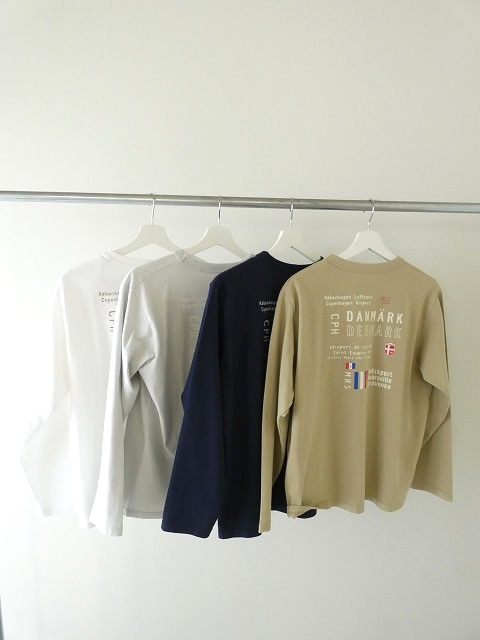 快晴堂(かいせいどう) 【別注カラー】Around the World長袖UNI-Tシャツ/COMFORT FIT B柄 エアーポート3レターの商品画像9