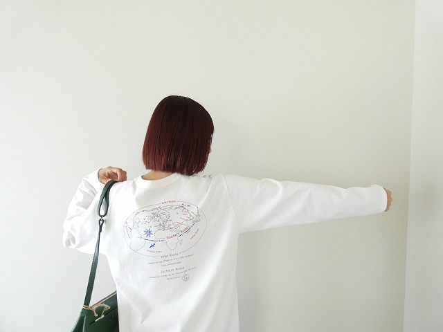 快晴堂(かいせいどう) Around the World長袖UNI-Tシャツ/COMFORT FIT C柄 ポーラールート/サザンルートの商品画像2