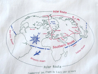 快晴堂(かいせいどう) Around the World長袖UNI-Tシャツ/COMFORT FIT C柄 ポーラールート/サザンルートの商品画像38