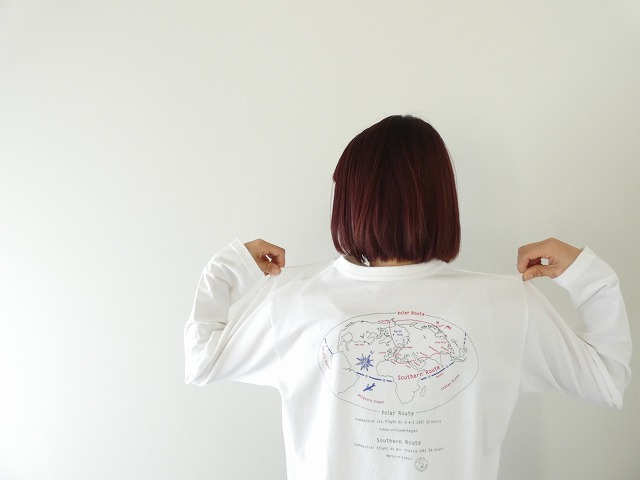 快晴堂(かいせいどう) Around the World長袖UNI-Tシャツ/COMFORT FIT C柄 ポーラールート/サザンルートの商品画像5