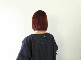 快晴堂(かいせいどう) Girl'sライトオンスデニム後ろポケWideワンピースの商品画像23