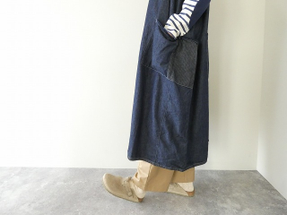 快晴堂(かいせいどう) Girl'sライトオンスデニム後ろポケWideワンピースの商品画像26