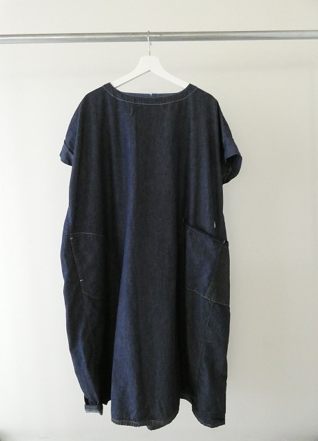 快晴堂(かいせいどう) Girl'sライトオンスデニム後ろポケWideワンピースの商品画像3