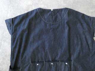 快晴堂(かいせいどう) Girl'sライトオンスデニム後ろポケWideワンピースの商品画像35