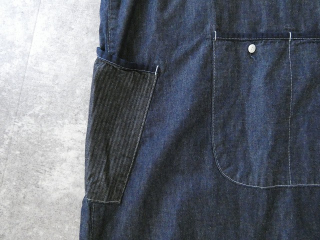 快晴堂(かいせいどう) Girl'sライトオンスデニム後ろポケWideワンピースの商品画像37