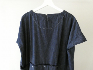 快晴堂(かいせいどう) Girl'sライトオンスデニム後ろポケWideワンピースの商品画像44