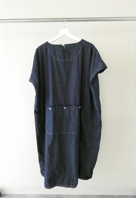 快晴堂(かいせいどう) Girl'sライトオンスデニム後ろポケWideワンピースの商品画像7