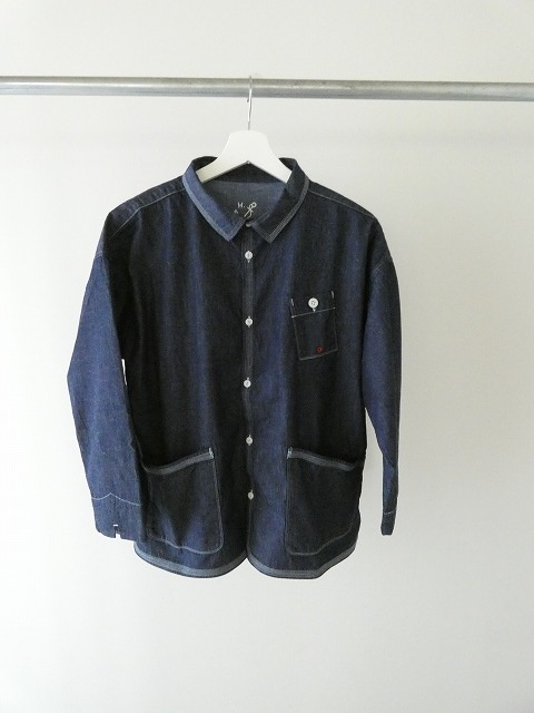 快晴堂(かいせいどう) 【SPACE MOO別注】HAYATE CCBY DUTY WEAR デニム 羽織デッキシャツの商品画像14