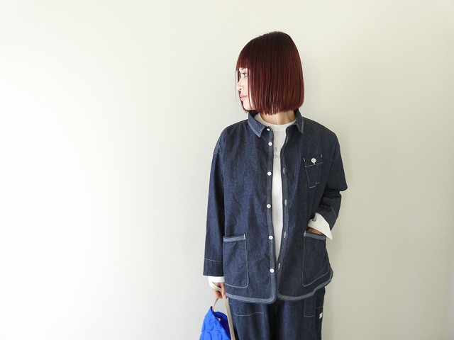 快晴堂(かいせいどう) 【SPACE MOO別注】HAYATE CCBY DUTY WEAR デニム 羽織デッキシャツの商品画像2