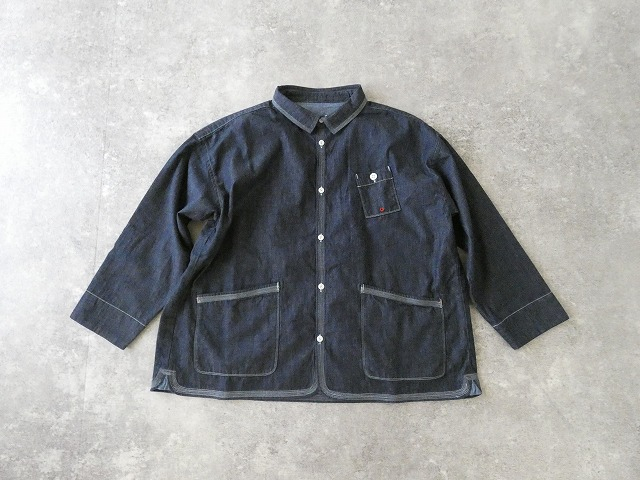 快晴堂(かいせいどう) 【SPACE MOO別注】HAYATE CCBY DUTY WEAR デニム 羽織デッキシャツの商品画像3