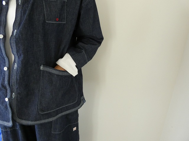 快晴堂(かいせいどう) 【SPACE MOO別注】HAYATE CCBY DUTY WEAR デニム 羽織デッキシャツの商品画像8