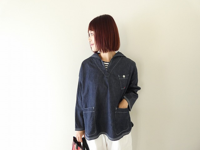 快晴堂(かいせいどう) 【別注】HAYATEセーラーシャツの商品画像2