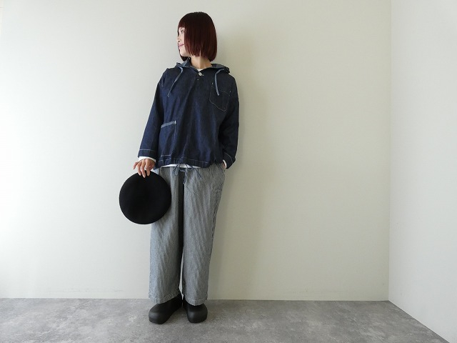 快晴堂(かいせいどう) 【SPACE MOO別注】HAYATE CCBY DUTY WEAR デニムフードデッキシャツの商品画像1