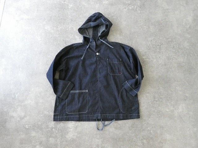 快晴堂(かいせいどう) 【SPACE MOO別注】HAYATE CCBY DUTY WEAR デニムフードデッキシャツの商品画像3