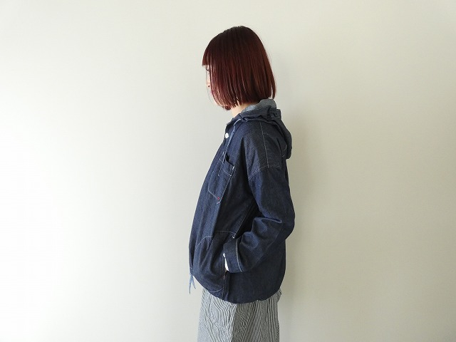 快晴堂(かいせいどう) 【SPACE MOO別注】HAYATE CCBY DUTY WEAR デニムフードデッキシャツの商品画像5