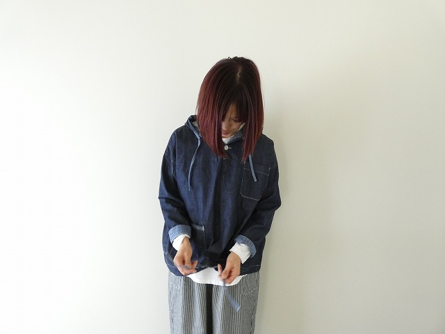 快晴堂(かいせいどう) 【SPACE MOO別注】HAYATE CCBY DUTY WEAR デニムフードデッキシャツの商品画像6