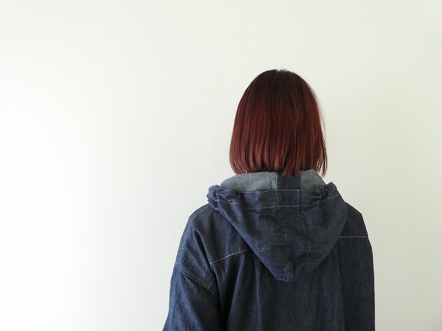 快晴堂(かいせいどう) 【SPACE MOO別注】HAYATE CCBY DUTY WEAR デニムフードデッキシャツの商品画像8