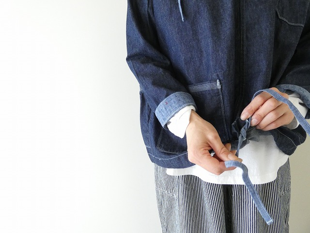 快晴堂(かいせいどう) 【SPACE MOO別注】HAYATE CCBY DUTY WEAR デニムフードデッキシャツの商品画像9