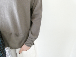 mao made(マオメイド) やわらかコットン　異ゲージリブオトナのためのニットパーカーの商品画像17