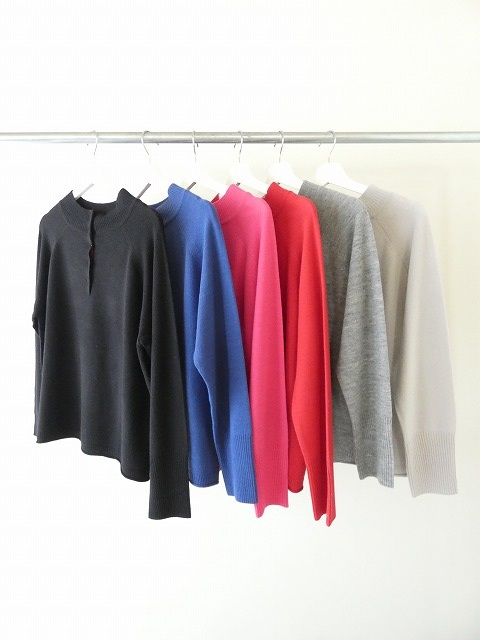 mao made(マオメイド) メリノウール 2WAYくるみボタンプルオーバーの商品画像2