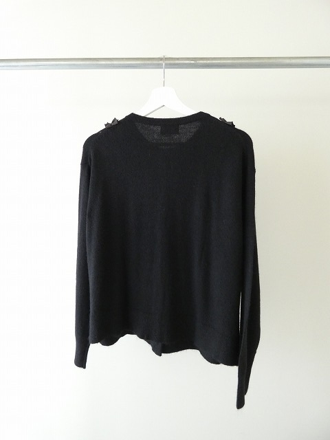 mao made(マオメイド) ディヘアアンゴラフリルクルーネックカーディガンの商品画像11