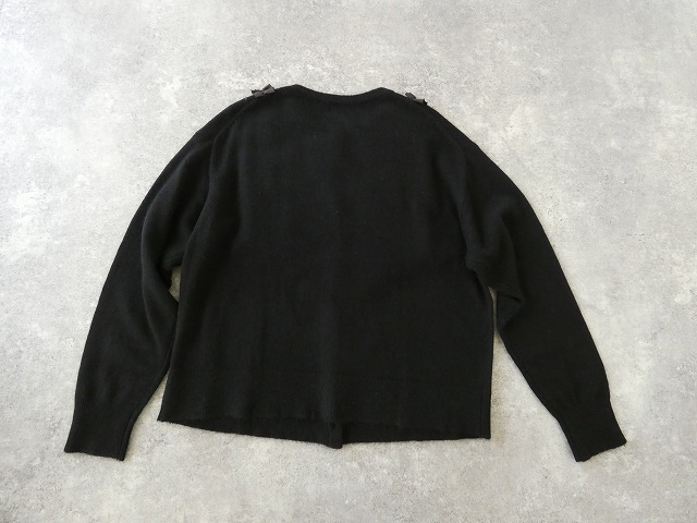 mao made(マオメイド) ディヘアアンゴラフリルクルーネックカーディガンの商品画像12