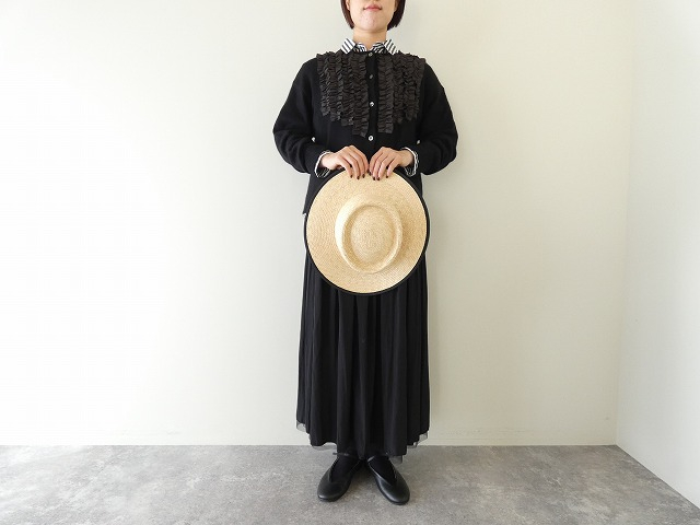 mao made(マオメイド) ディヘアアンゴラフリルクルーネックカーディガンの商品画像2