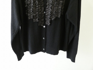 mao made(マオメイド) ディヘアアンゴラフリルクルーネックカーディガンの商品画像22