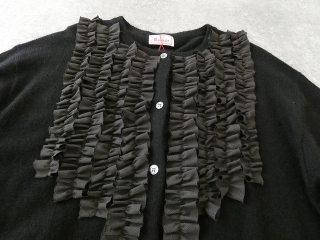 mao made(マオメイド) ディヘアアンゴラフリルクルーネックカーディガンの商品画像24