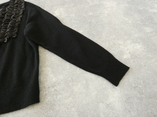 mao made(マオメイド) ディヘアアンゴラフリルクルーネックカーディガンの商品画像27