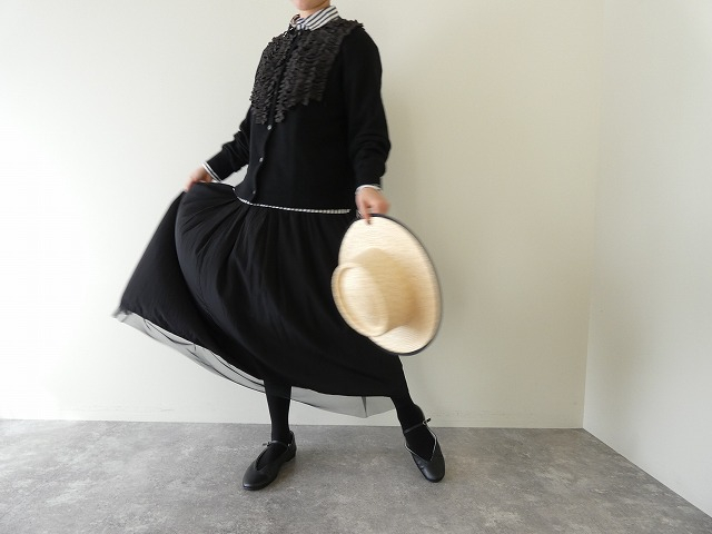 mao made(マオメイド) ディヘアアンゴラフリルクルーネックカーディガンの商品画像6