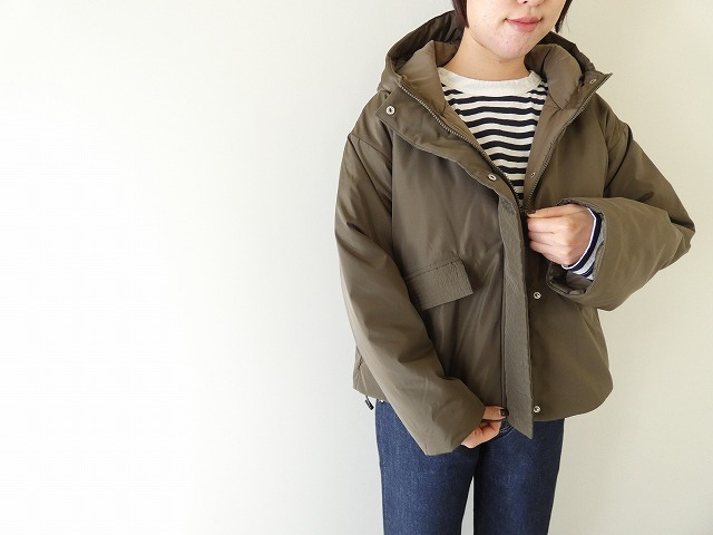 mao made(マオメイド) フード付きグログランコンパクト丈ブルゾンの商品画像2