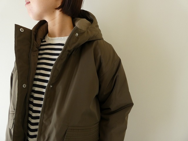 mao made(マオメイド) フード付きグログランコンパクト丈ブルゾンの商品画像4
