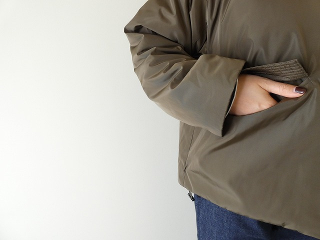 mao made(マオメイド) フード付きグログランコンパクト丈ブルゾンの商品画像6