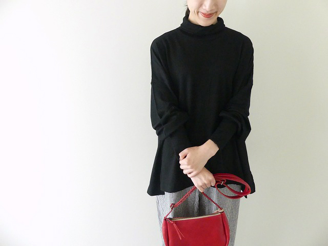 prit(プリット) ミルドウォッシャブル天竺タートルネックビッグプルオーバーの商品画像2