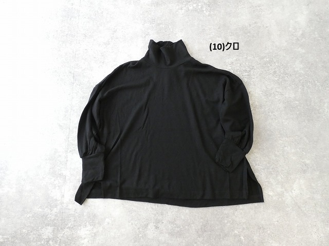 prit(プリット) ミルドウォッシャブル天竺タートルネックビッグプルオーバーの商品画像42