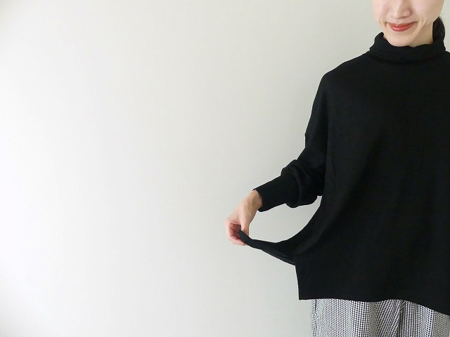 prit(プリット) ミルドウォッシャブル天竺タートルネックビッグプルオーバーの商品画像8