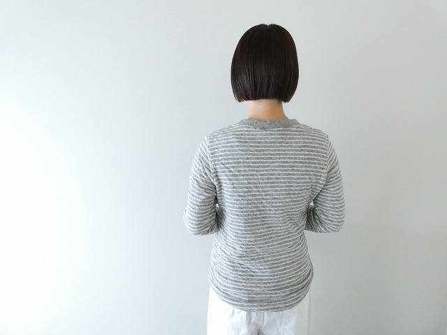 prit(プリット) 1/25ウール綿接結ボーダー クルーネックプルオーバーの商品画像2